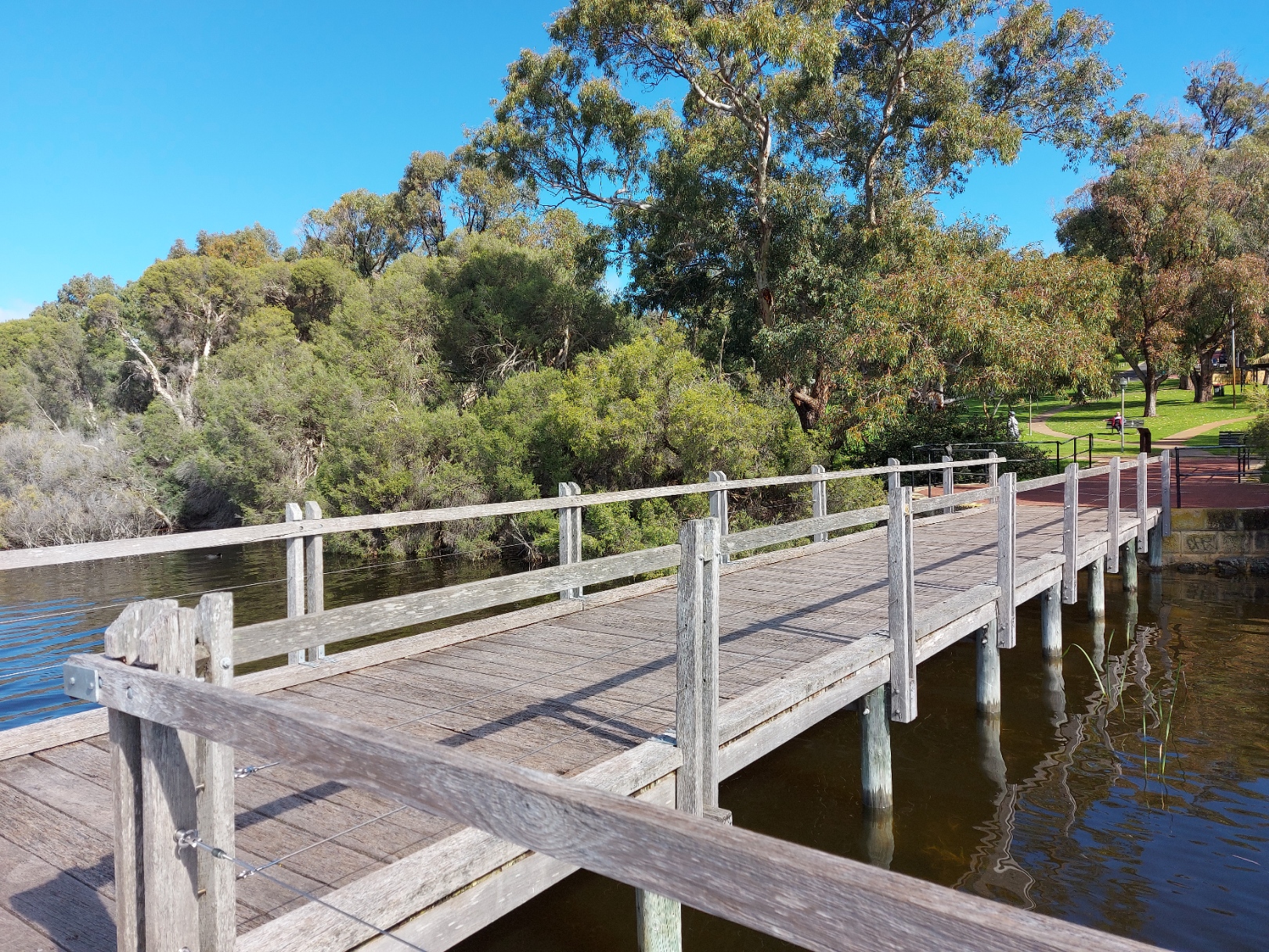 Jetty at Neil Hawkins Park Joondalup Winter's Day